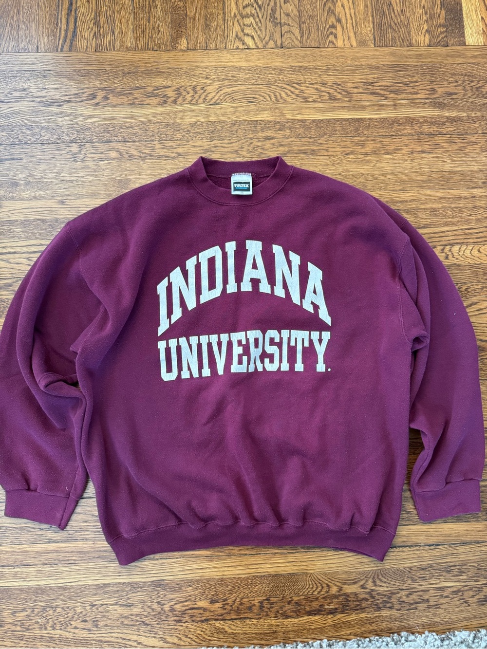 VINTAGE Maroon INDIANA UNIVERSITY (HOOSIERS) Crewneck Sweatshirt